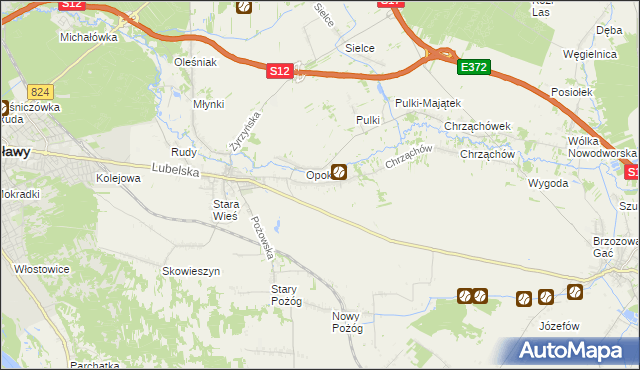 mapa Witowice gmina Końskowola, Witowice gmina Końskowola na mapie Targeo