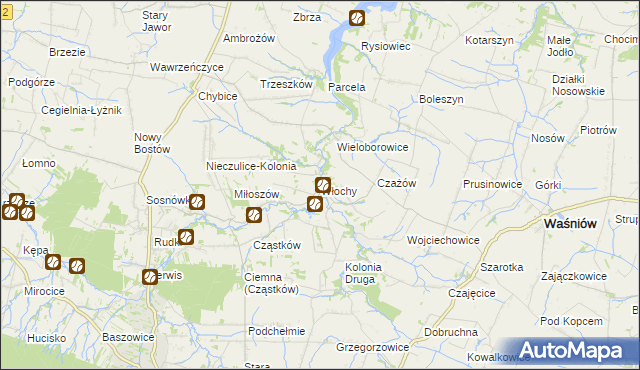 mapa Włochy gmina Nowa Słupia, Włochy gmina Nowa Słupia na mapie Targeo