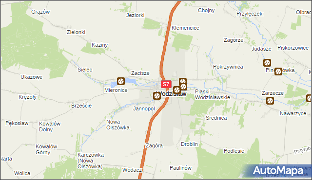 mapa Wodzisław, Wodzisław na mapie Targeo