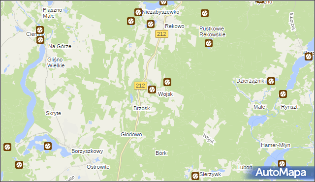 mapa Wojsk, Wojsk na mapie Targeo