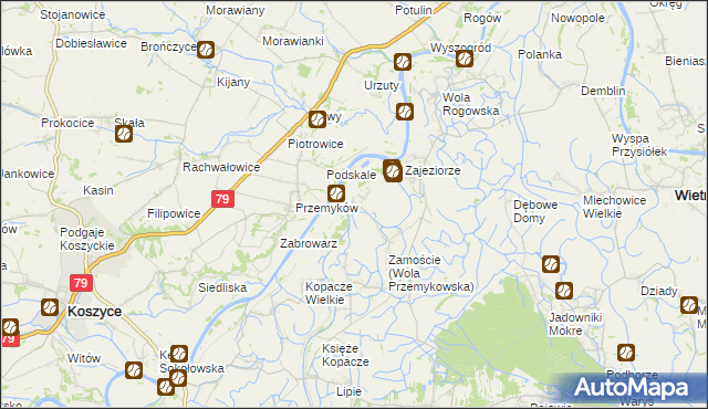 mapa Wola Przemykowska, Wola Przemykowska na mapie Targeo