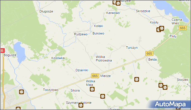 mapa Wólka Piotrowska, Wólka Piotrowska na mapie Targeo