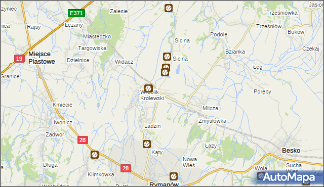 mapa Wróblik Szlachecki, Wróblik Szlachecki na mapie Targeo