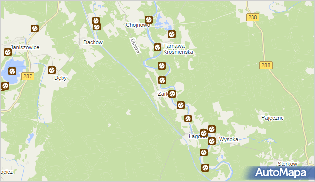 mapa Żarków, Żarków na mapie Targeo