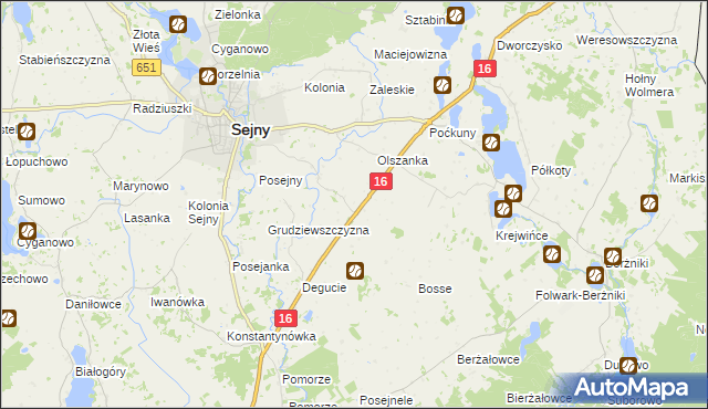 mapa Zaruby, Zaruby na mapie Targeo