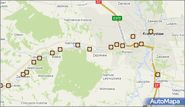 mapa Zażółkiew, Zażółkiew na mapie Targeo