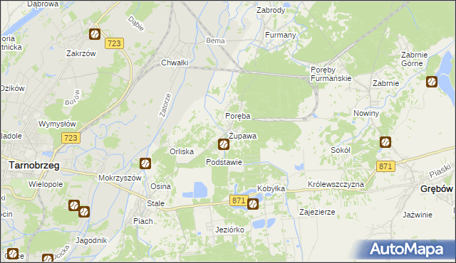 mapa Żupawa, Żupawa na mapie Targeo