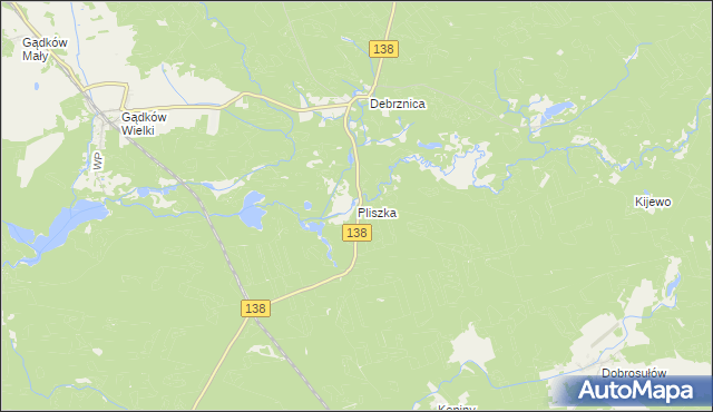 mapa Pliszka, Pliszka na mapie Targeo