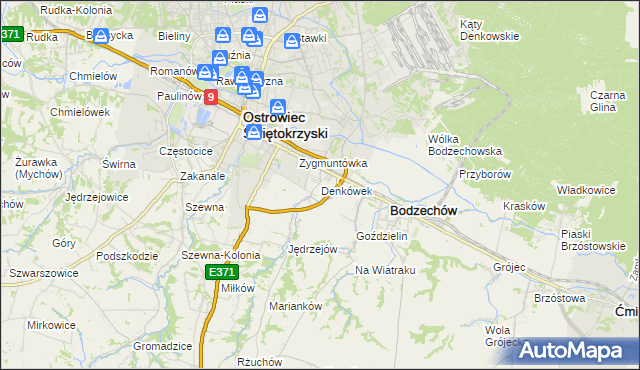 mapa Denkówek, Denkówek na mapie Targeo