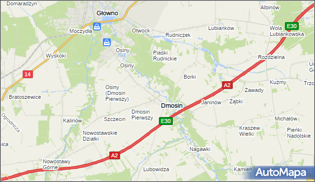 mapa Dmosin Drugi, Dmosin Drugi na mapie Targeo