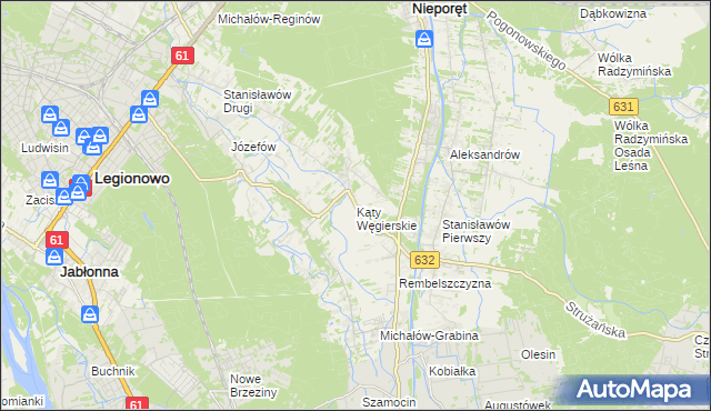 mapa Kąty Węgierskie, Kąty Węgierskie na mapie Targeo