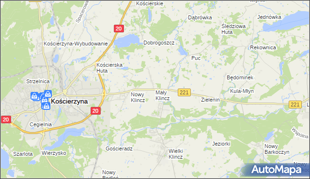 mapa Mały Klincz, Mały Klincz na mapie Targeo