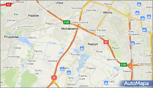 mapa Nowe Grocholice, Nowe Grocholice na mapie Targeo