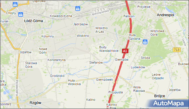 mapa Posada gmina Brójce, Posada gmina Brójce na mapie Targeo