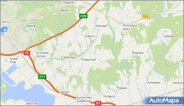 mapa Przezmark-Osiedle, Przezmark-Osiedle na mapie Targeo