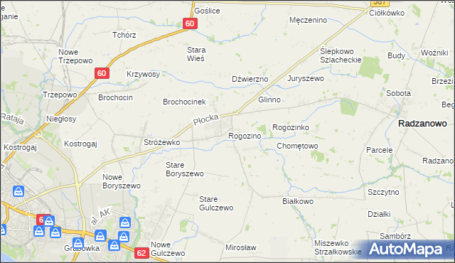 mapa Rogozino, Rogozino na mapie Targeo