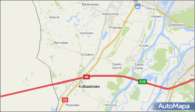 mapa Smętowice, Smętowice na mapie Targeo