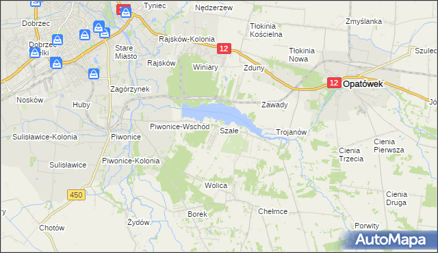 mapa Szałe, Szałe na mapie Targeo