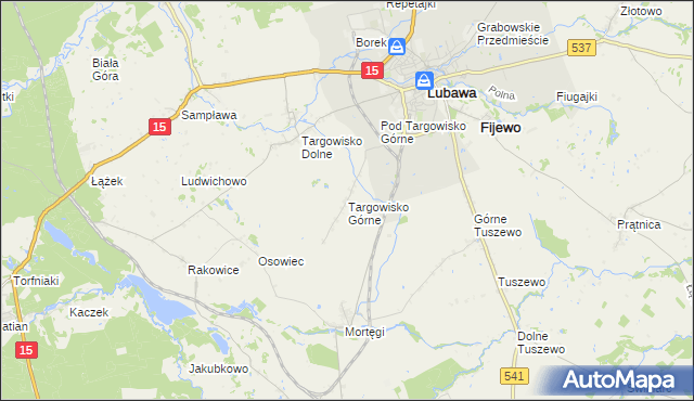 mapa Targowisko Górne, Targowisko Górne na mapie Targeo