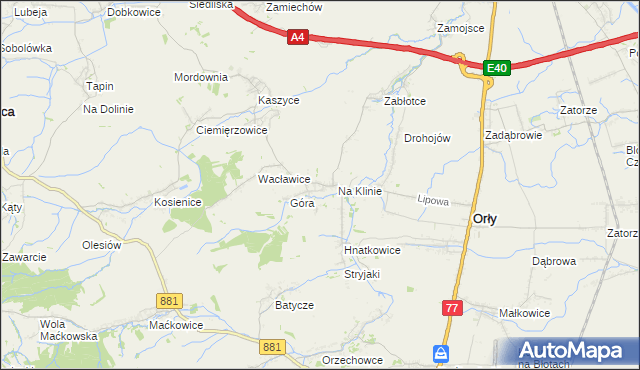 mapa Trójczyce, Trójczyce na mapie Targeo