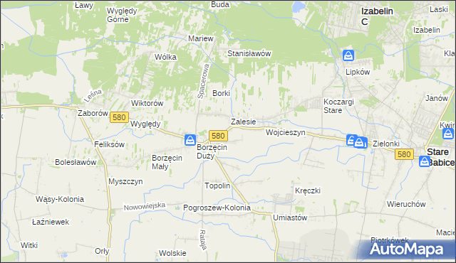 mapa Wierzbin, Wierzbin na mapie Targeo