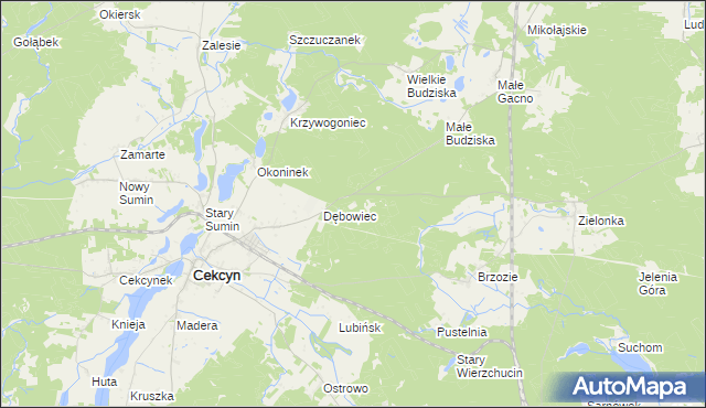 mapa Wrzosowisko, Wrzosowisko na mapie Targeo