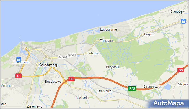 mapa Kądzielno, Kądzielno na mapie Targeo