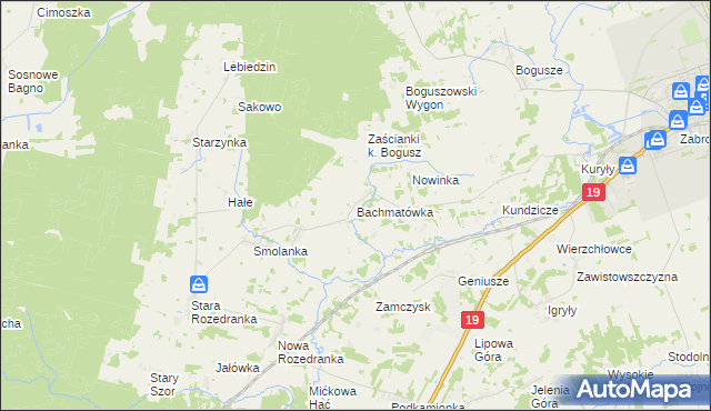 mapa Bachmatówka, Bachmatówka na mapie Targeo