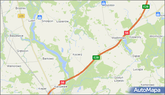 mapa Bądkowo gmina Płoty, Bądkowo gmina Płoty na mapie Targeo