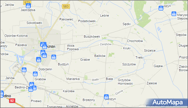 mapa Balików, Balików na mapie Targeo