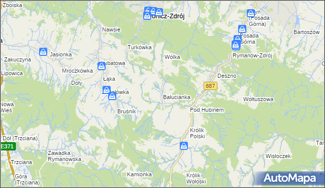 mapa Bałucianka, Bałucianka na mapie Targeo