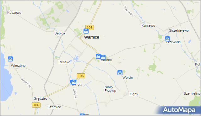 mapa Barnim, Barnim na mapie Targeo