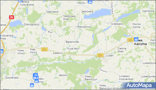 mapa Będomin, Będomin na mapie Targeo