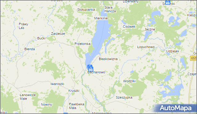 mapa Błaskowizna, Błaskowizna na mapie Targeo