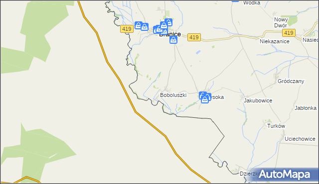 mapa Boboluszki, Boboluszki na mapie Targeo