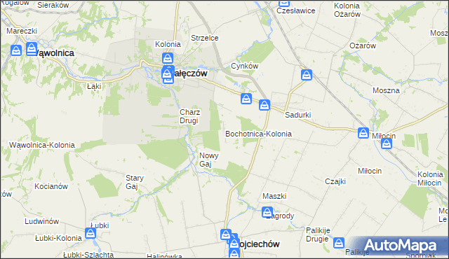 mapa Bochotnica-Kolonia, Bochotnica-Kolonia na mapie Targeo