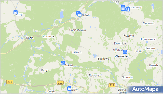 mapa Bochówko, Bochówko na mapie Targeo