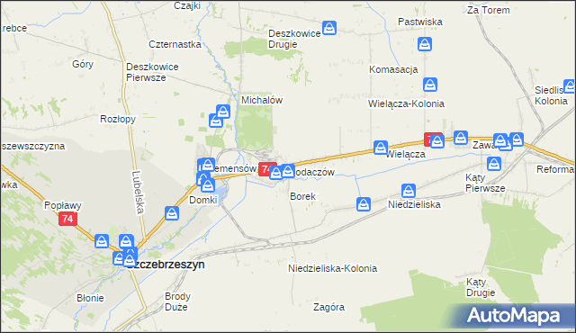 mapa Bodaczów, Bodaczów na mapie Targeo