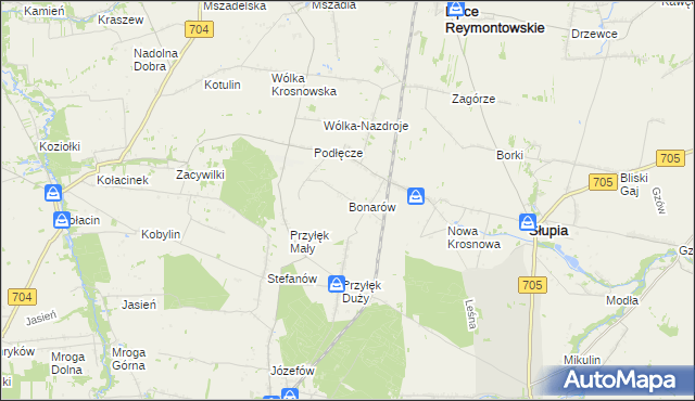 mapa Bonarów, Bonarów na mapie Targeo