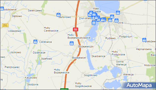 mapa Bożejewiczki, Bożejewiczki na mapie Targeo