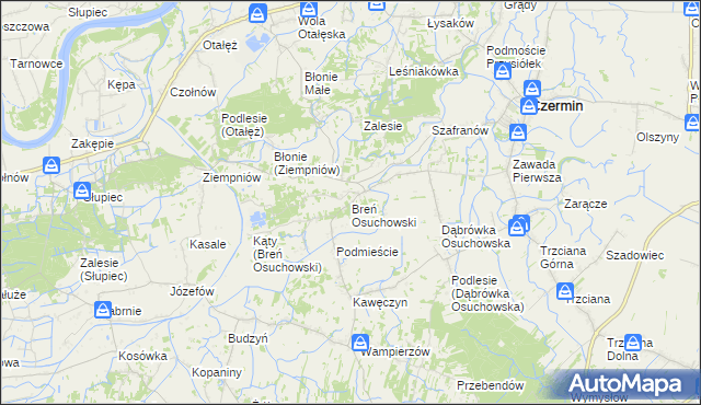 mapa Breń Osuchowski, Breń Osuchowski na mapie Targeo