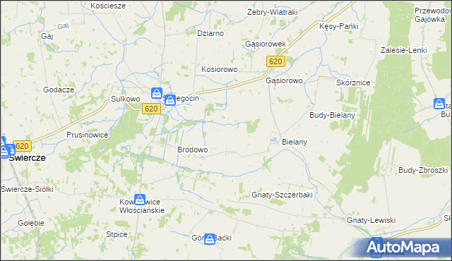 mapa Brodowo-Wity, Brodowo-Wity na mapie Targeo