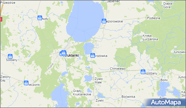 mapa Brożówka, Brożówka na mapie Targeo