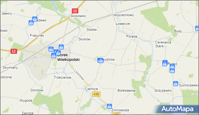 mapa Bruczków, Bruczków na mapie Targeo