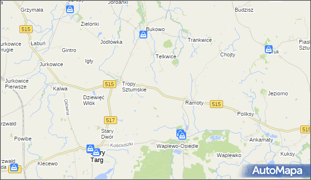 mapa Brzozówka gmina Stary Targ, Brzozówka gmina Stary Targ na mapie Targeo