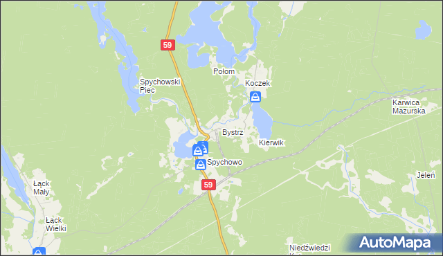 mapa Bystrz, Bystrz na mapie Targeo