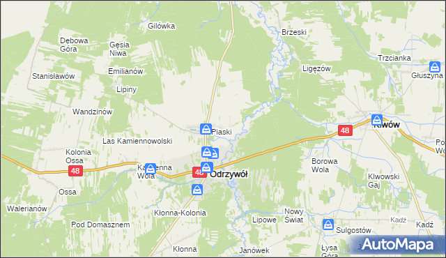 mapa Ceteń, Ceteń na mapie Targeo