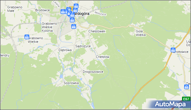 mapa Chełstów, Chełstów na mapie Targeo