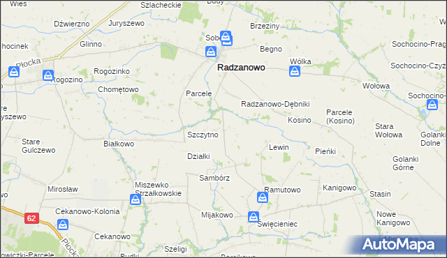 mapa Chełstowo, Chełstowo na mapie Targeo