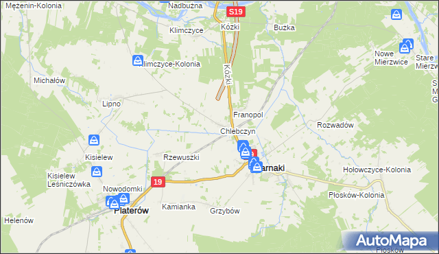 mapa Chlebczyn, Chlebczyn na mapie Targeo